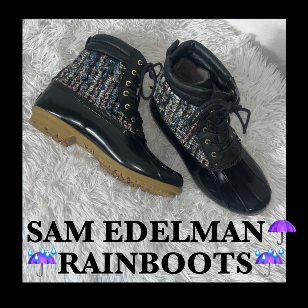 SAM EDELMAN RAIN BOOTS!